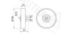 PEUGE 0000575112 Deflection/Guide Pulley, v-ribbed belt
